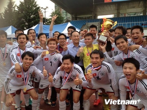 Sôi động giải bóng đá sinh viên Việt Nam tại Hàn Quốc  - ảnh 1