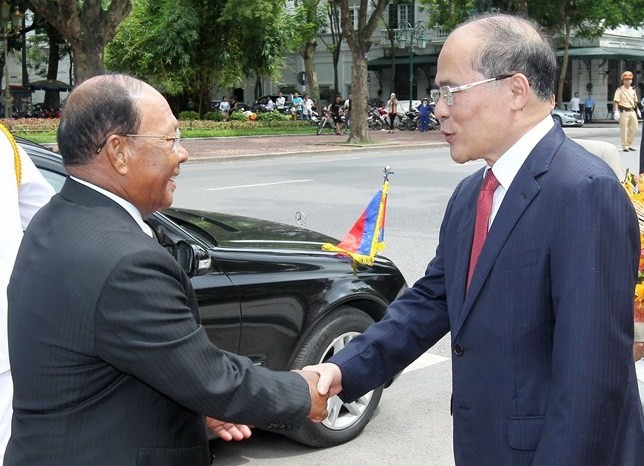 Chủ tịch Quốc hội Vương quốc Campuchia kết thúc tốt đẹp chuyến thăm chính thức Việt Nam  - ảnh 1