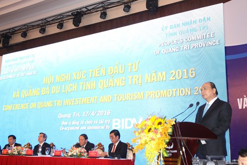 Thủ tướng Nguyễn Xuân Phúc dự Hội nghị xúc tiến đầu tư và quảng bá du lịch tỉnh Quảng Trị  - ảnh 1