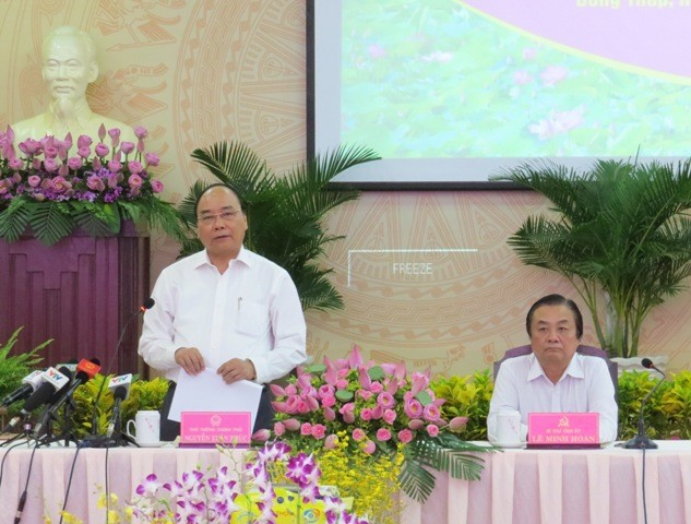 Thủ tướng Nguyễn Xuân Phúc thăm và làm việc tại tỉnh Đồng Tháp - ảnh 1