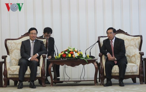 Hoạt động của Phó Thủ tướng, Bộ trưởng Ngoại giao Phạm Bình Minh tại Lào - ảnh 2