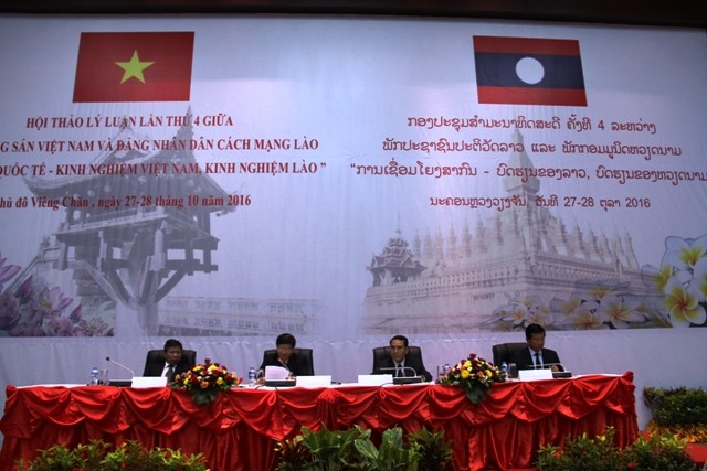 Hội thảo lý luận lần thứ 4 giữa Đảng Cộng sản Việt Nam và Đảng Nhân dân Cách mạng Lào - ảnh 1