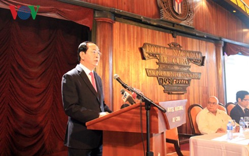 Chủ tịch nước Trần Đại Quang dự Diễn đàn doanh nghiệp Việt Nam – Cuba - ảnh 1