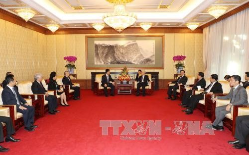 Tổng Bí thư Nguyễn Phú Trọng tiếp lãnh đạo một số tập đoàn, doanh nghiệp tiêu biểu của Trung Quốc - ảnh 1