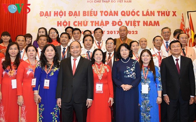 Thủ tướng Nguyễn Xuân Phúc dự và chỉ đạo Đại hội Đại biểu toàn quốc lần thứ X, Hội Chữ thập đỏ Việt  - ảnh 3