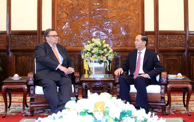 Chủ tịch nước Trần Đại Quang tiếp các Đại sứ trình quốc thư - ảnh 3