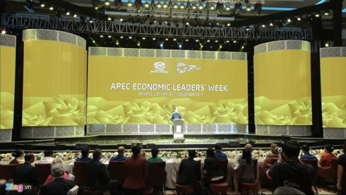 Chủ tịch Trần Đại Quang chủ trì tiệc chiêu đãi Hội nghị cấp cao APEC - ảnh 1