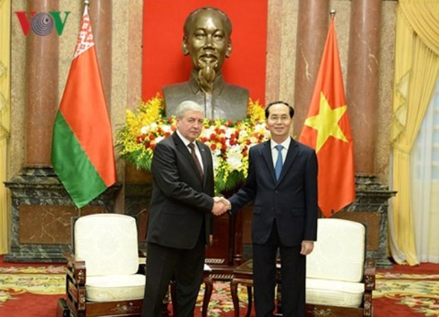 Chủ tịch nước Trần Đại Quang tiếp Phó Thủ tướng Belarus Semashko - ảnh 1