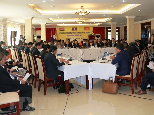 Bắt đầu các cuộc họp quan chức cấp cao hợp tác tiểu vùng Mekong mở rộng và tam giác phát triển - ảnh 1