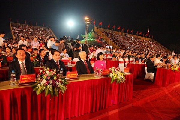 Tổng Bí thư Nguyễn Phú Trọng dự Lễ kỷ niệm 1050 năm nhà nước Đại Cồ Việt tại Ninh Bình - ảnh 1
