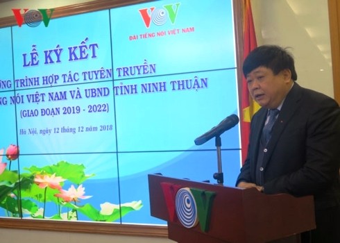 Đài Tiếng nói Việt Nam hợp tác tuyên truyền với tỉnh Ninh Thuận - ảnh 1