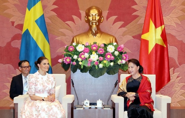 Chủ tịch Quốc hội Nguyễn Thị Kim Ngân tiếp Công chúa kế vị Thụy Điển Victoria Ingrid Alice Desiree - ảnh 1