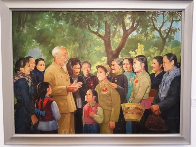 Bảo tàng Mỹ thuật Việt Nam khai mạc triển lãm “Nhớ về Bác” - ảnh 2