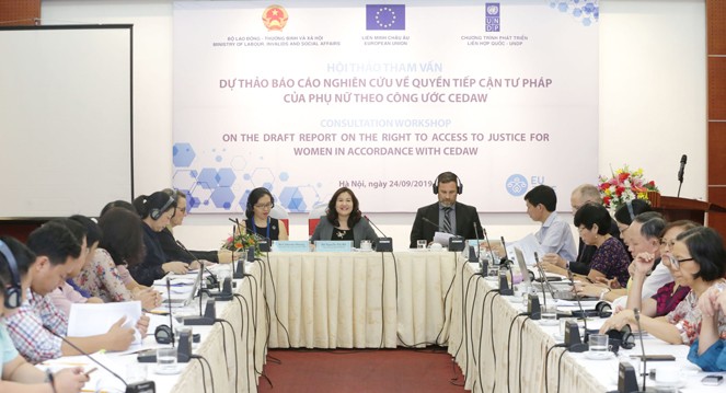 Tham vấn dự thảo Báo cáo nghiên cứu về quyền tiếp cận tư pháp của phụ nữ theo Công ước CEDAW - ảnh 1