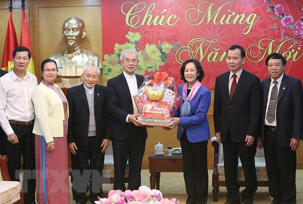 Bà Trương Thị Mai tiếp đoàn Ủy ban Đoàn kết Công giáo Việt Nam - ảnh 1