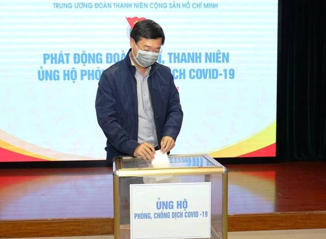 Trung ương Đoàn TNCS Hồ Chí Minh ủng hộ gần 400 triệu đồng phòng, chống dịch bệnh Covid-19 - ảnh 2