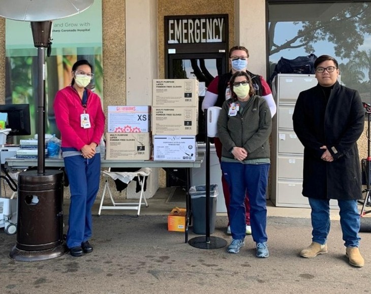 Hội Thanh niên Sinh viên Việt Nam tại California ủng hộ hơn 5000 đôi găng tay bảo hộ cho các bệnh viện địa phương - ảnh 2
