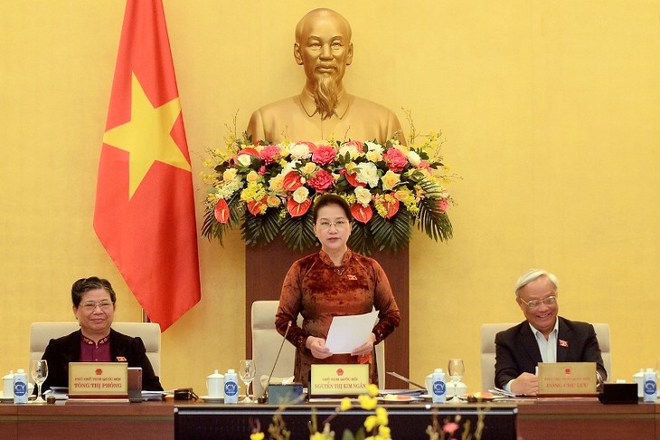 Chủ tịch Quốc hội Nguyễn Thị Kim Ngân dự khai mạc phiên họp 50 của Ủy ban Thường vụ Quốc hội - ảnh 2