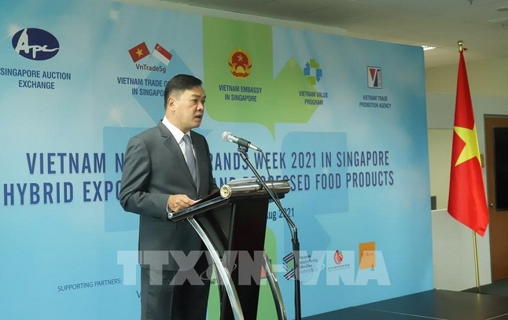 Khai mạc Tuần lễ Thương hiệu quốc gia Việt Nam 2021 tại Singapore  - ảnh 1