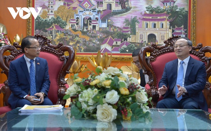 Tổng giám đốc Đài TNVN tiếp Đại sứ đặc mệnh toàn quyền Vương quốc Campuchia tại Việt Nam - ảnh 1