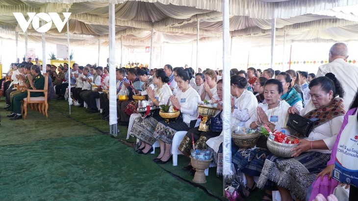Đại lễ cầu siêu cho anh hùng liệt sỹ quân tình nguyện Việt Nam hy sinh tại Lào - ảnh 4