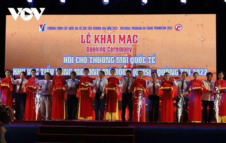 Khai mạc Hội chợ Thương mại quốc tế khu vực Tiểu vùng Mê Kông mở rộng tại Quảng Trị - ảnh 1