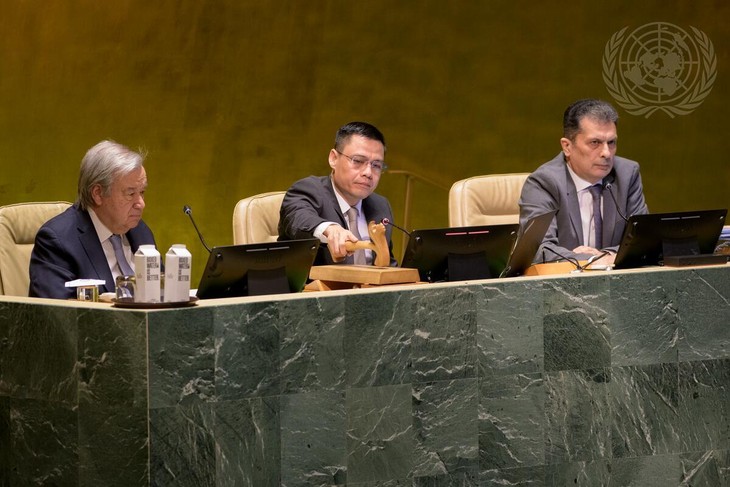 Việt Nam hoàn thành xuất sắc nhiệm kỳ Phó Chủ tịch Đại hội đồng Liên hợp quốc Khoá 77 - ảnh 1
