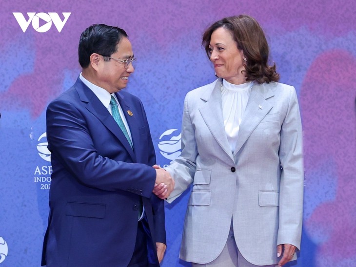 Thủ tướng Chính phủ Phạm Minh Chính gặp với Phó Tổng thống Hoa Kỳ Kamala Harris - ảnh 1