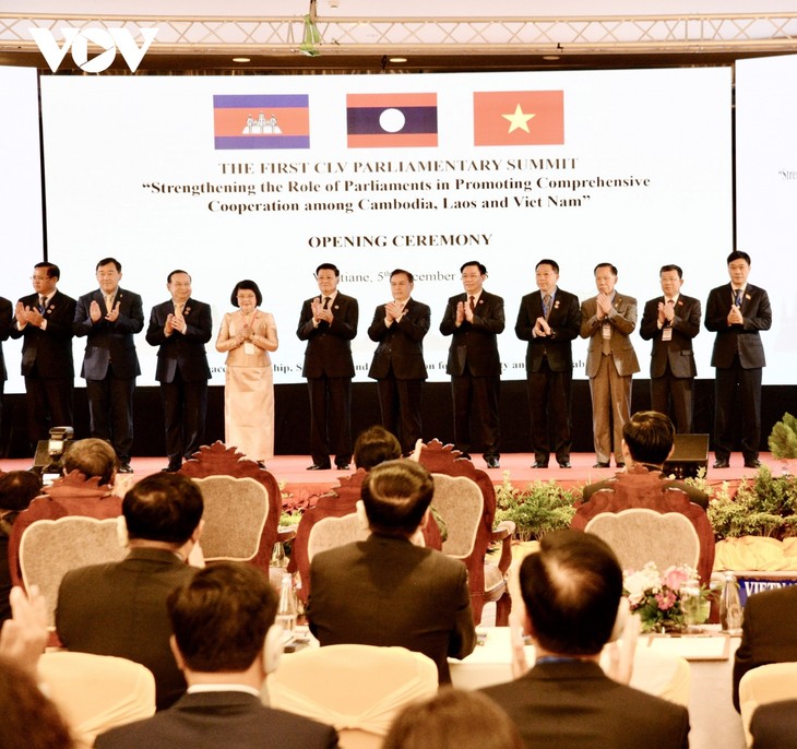 Khai mạc Hội nghị cấp cao Quốc hội ba nước Campuchia-Lào-Việt Nam lần thứ nhất - ảnh 2
