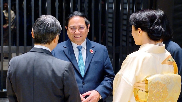 Thủ tướng Phạm Minh Chính hội kiến Nhà vua và Hoàng hậu Nhật Bản  - ảnh 1