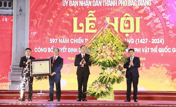 Bắc Giang công bố Lễ hội Xương Giang là Di sản văn hóa phi vật thể quốc gia - ảnh 1