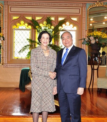 Deputy PM Nguyen Xuan Phuc beraudiensi kepada Penjabat Gubernur Jenderal Australia - ảnh 1