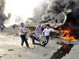 Sekjen PBB mengutuk semua serangan bom di Damaskus - ảnh 1