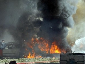 Serangan bom dobel di Irak menimbulkan 40 korban - ảnh 1
