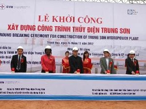 Propinsi Thanh Hoa membangun proyek hydrolistrik Trung Son - ảnh 1