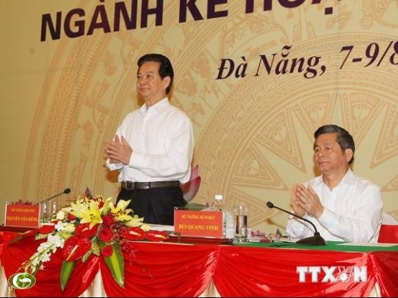  PM Vietnam Nguyen Tan Dung menghadiri Konferensi Nasional instansi Perencanaan dan Investasi - ảnh 1