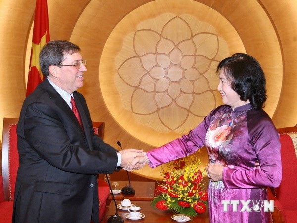 Wakil Ketua MN Nguyen Thi Kim Ngan menerima Menteri Luar Negeri Kuba - ảnh 1