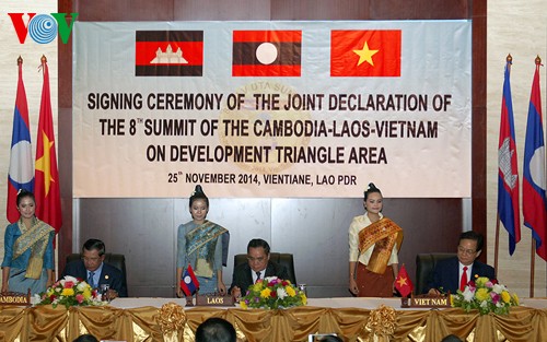 PM Vietnam, Laos dan Kamboja sepakat memperluas kerjasama daerah Segitiga Perkembangan - ảnh 2
