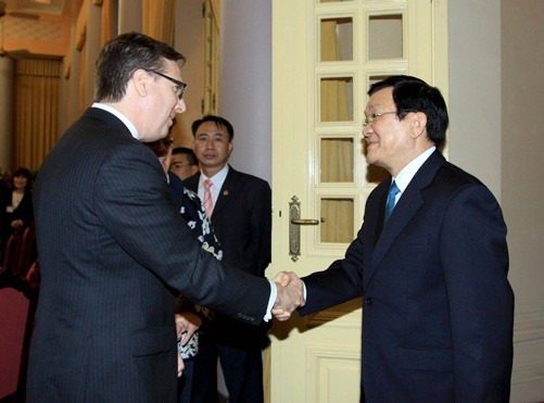Presiden Vietnam Truong Tan Sang menerima Ketua Dewan Bisnis AS-ASEAN - ảnh 1