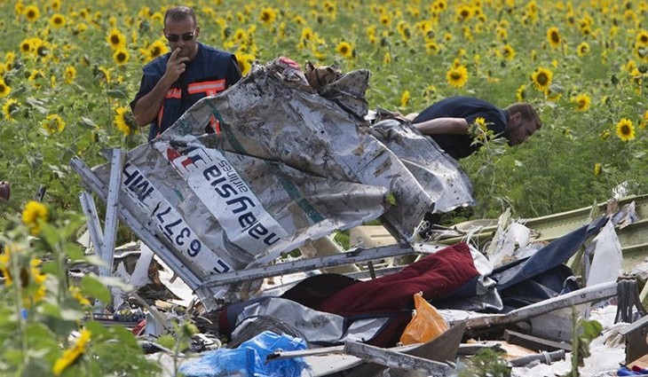 Para investigator kasus MH17 menemukan kepingan yang diduga dari rudal BUK - ảnh 1