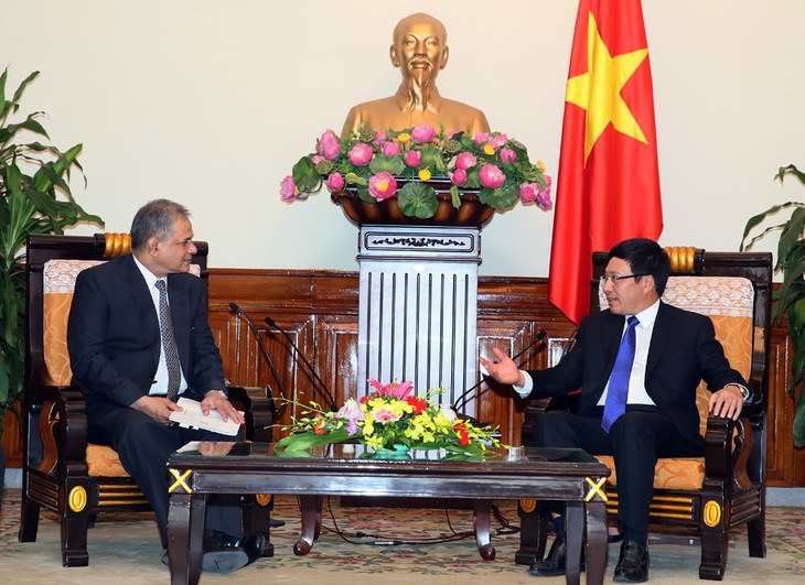 Deputi PM, Menteri Luar Negeri Pham Binh Minh menerima Deputi Menlu Pakistan - ảnh 1