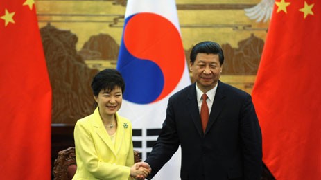 Pemimpin Tiongkok dan Republik Korea melakukan pembicaraan di kota Beijing - ảnh 1