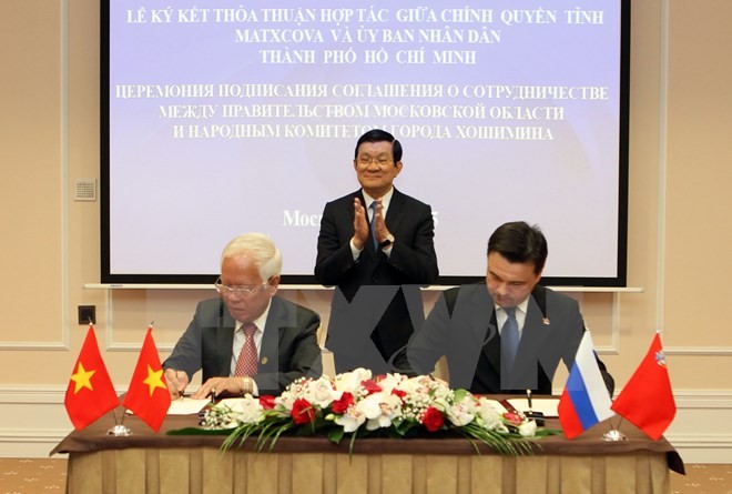 Mendorong kerjasama antara kota Ho Chi Minh dan propinsi Moskwa, Federasi Rusia - ảnh 1