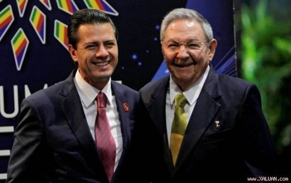 Presiden Kuba melakukan kunjungan di Meksiko untuk mendorong hubungan bilateral - ảnh 1