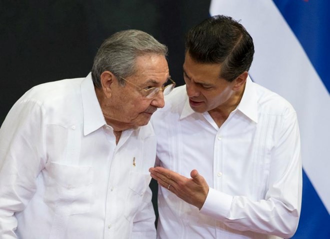 Presiden Kuba, Raul Castro memulai kunjungan kenegaraan ke Meksiko - ảnh 1