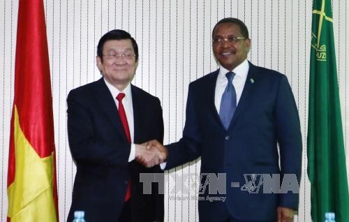 Aktivitas Presiden Truong Tan Sang dalam kunjungan kenegaraan di Republik Persatuan Tanzania - ảnh 3