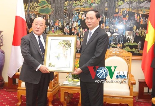 Menteri Tran Dai Quang menerima Penasehat senior Perdana Menteri Jepang - ảnh 1