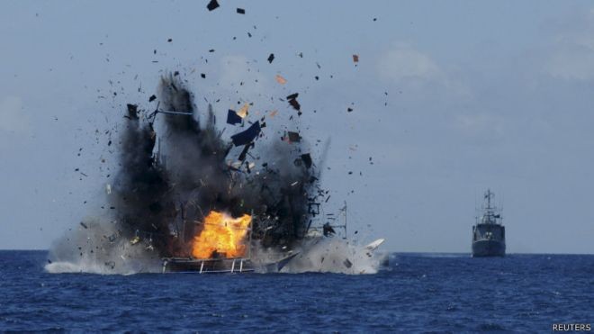 Indonesia menenggelamkan 23 kapal penangkap ikan asing - ảnh 1