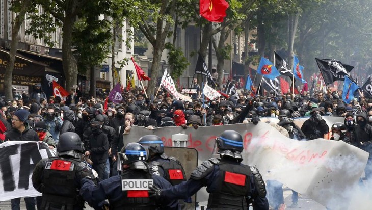 Pemerintah Perancis mengajukan perintah larangan demonstrasi pada 23/6 - ảnh 1