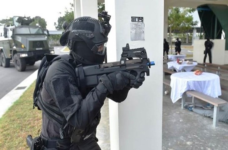 Singapura melakukan latihan anti terorisme dengan skala paling besar - ảnh 1